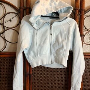 Lululemon Athletica Sky Blue Cropped Hoodie